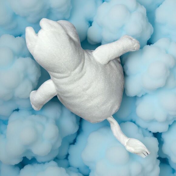 Moomin White Sekiguchi Hippo Plush Stuffed Animal 7” - Picture 4 of 4